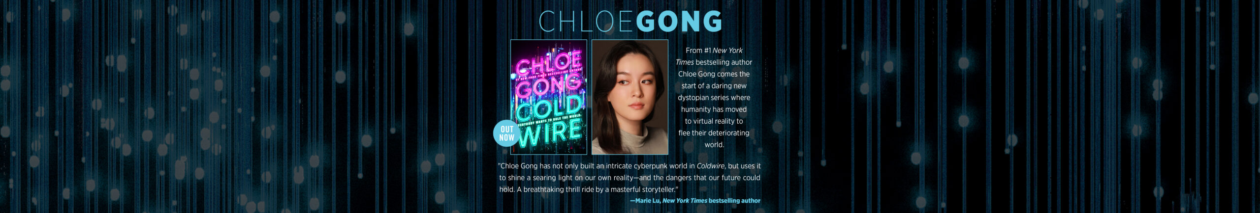 Banner of Simon and Schuster Speakers Bureau author, Chloe Gong. 